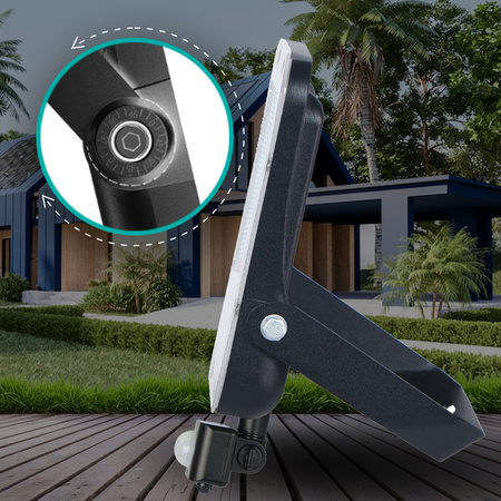 Naświetlacz LED PROXIM+ 30W 6500K 4500lm PIR 230V IP65 Forever Light 150lm/W 5 lat gwarancji