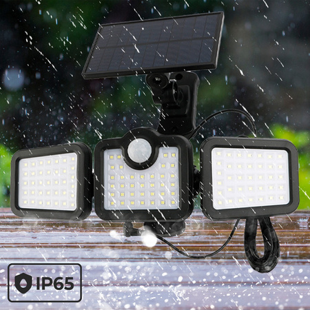 Lampa solarna LED SUNARI FLS-04 108*SMD PIR 8W 600lm 6000K 2400mAh Li-Ion Forever Light