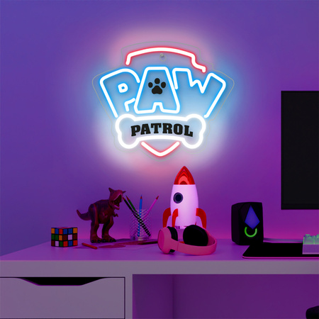 Wiszący neon LED na plexi Psi Patrol - Logo OW-130146