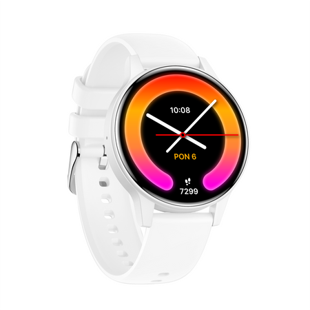 Smartwatch Forever iGO Watch 4! JW-600 Bluetooth 5.3 AMOLED IP67 – Inteligentny zegarek z rozmowami Bluetooth, monitorowaniem zdrowia i 2 paskami Biały