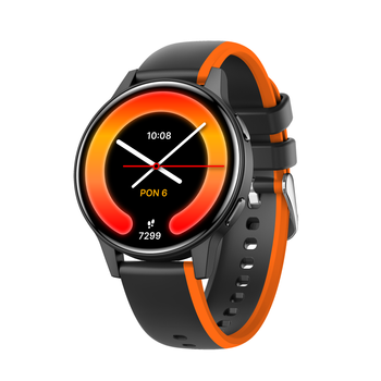Smartwatch Forever iGO Watch 4! JW-600 Bluetooth 5.3 AMOLED IP67 – Inteligentny zegarek z rozmowami Bluetooth, monitorowaniem zdrowia i 2 paskami Czarny