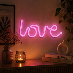 Neon LED LOVE różowy Bat + USB FLNEO5 Forever Light