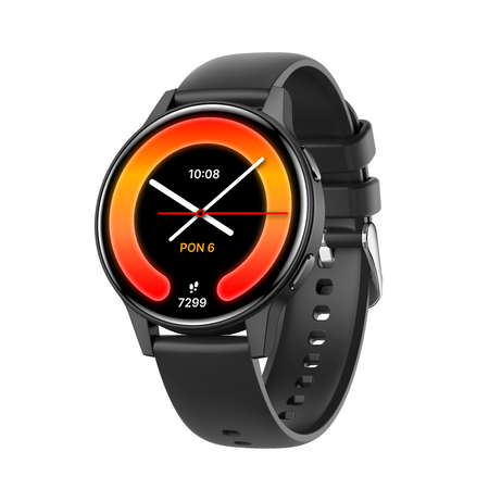 Smartwatch Forever iGO Watch 4! JW-600 Bluetooth 5.3 AMOLED IP67 – Inteligentny zegarek z rozmowami Bluetooth, monitorowaniem zdrowia i 2 paskami Czarny