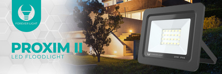 Naświetlacz LED PROXIM II 20W |6000K| IP66 Forever Light