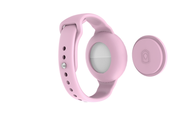 Forever lokalizator FindMy TFO TAG biały + opaska pastelowy rózowy