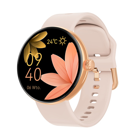 Forever smartwatch Forevive 5 SB-365 Różowe złoto z bransoletką Verona