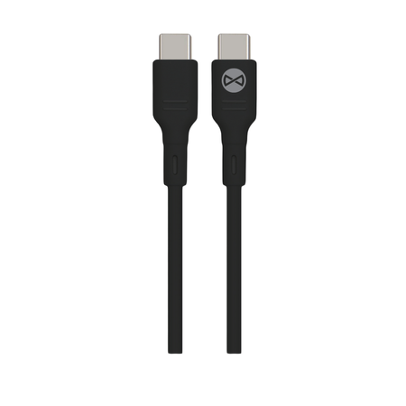 Forever ładowarka samochodowa PD QC CC-06 1x USB-C 1x USB 20W czarna + kabel USB-C - USB-C 60W