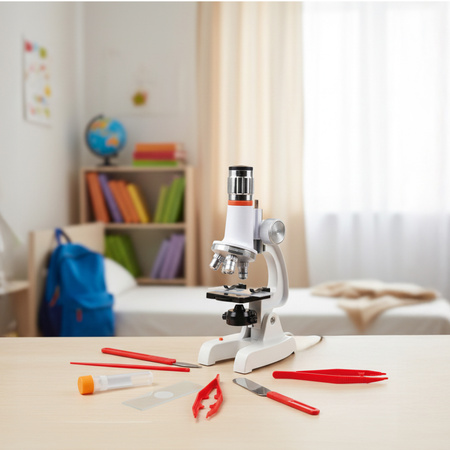 Forever Mikroskop z aluminiowym korpusem Plus C2171P biały