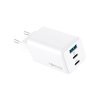 Forever ładowarka sieciowa GaN PD QC TC-08-65ACC 2x USB-C 1x USB 65W biała