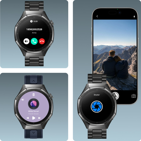 Smartwatch Forever SW-720 zBase Bluetooth 5.3 IP68 AMOLED Navy Blue