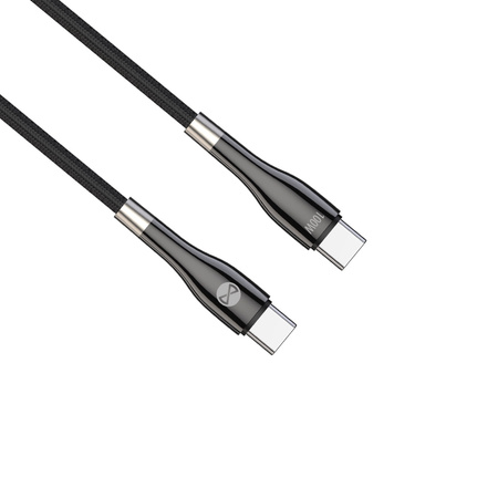 Forever kabel Sleek USB-C - USB-C 1,0 m 100W czarny