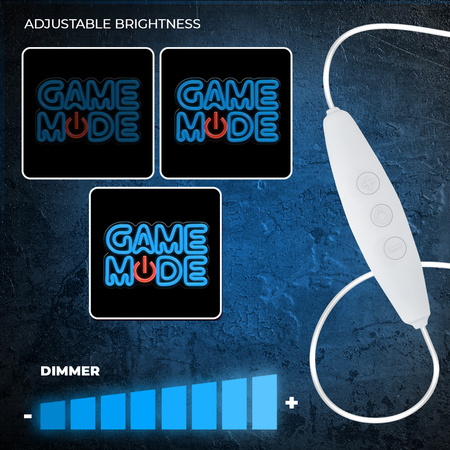 Neon PLEXI LED GAME MODE niebiesko czerwony FPNE38 Forever Light