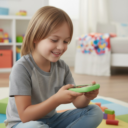 Forever edukacyjny telefon dla dzieci z dodatkowym case ETD-04 zielony