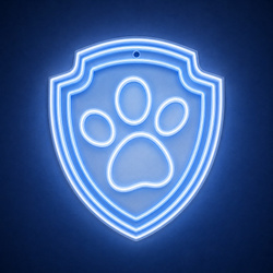 Wiszący neon LED na plexi Psi Patrol - Łapa OW-130246