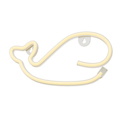 Forever Light neon LED WIELORYB ciepły biały Bat + USB FLNEO9