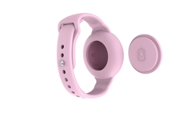 Forever lokalizator FindMy TFO TAG biały + opaska pastelowy rózowy