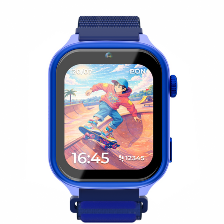 Smartwatch dziecięcy AI Forever Bro KW-540 GPS WiFi 4G IPS – Inteligentny zegarek dla dzieci z lokalizatorem, rozmowami wideo i przyciskiem SOS Niebieski