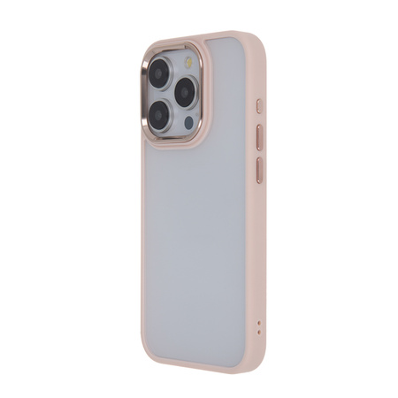 Nakładka Satin Elegant Matt do iPhone 15 Pro 6,1" różowa