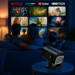 Forever Projektor FP-120U 720p/1080p kwadratowy czarny