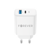 Forever ładowarka sieciowa PD QC TC-07-30AC 1x USB-C 1x USB 30W biała