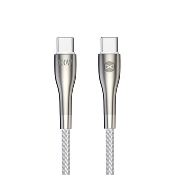 Forever kabel Sleek USB-C - USB-C 1,0 m 100W biały