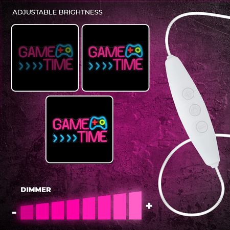 Neon PLEXI LED GAME TIME multikolor FPNE34 Forever Light