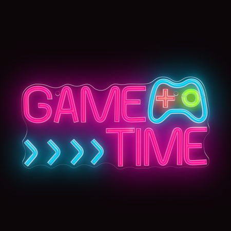 Neon PLEXI LED GAME TIME multikolor FPNE34 Forever Light