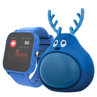 Zestaw Forever smartwatch IGO 2 JW-150 + Głośnik Sweet Animal Deer ABS-100 niebieski