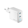 Forever ładowarka sieciowa GaN PD QC TC-06-65CC 2x USB-C 65W biała