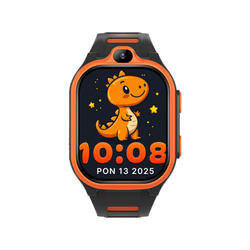 Smartwatch dziecięcy AI Forever xBoost KW-530 GPS WiFi 4G – Inteligentny zegarek dla dzieci z lokalizatorem, rozmowami wideo i przyciskiem SOS (pomarańczowy)