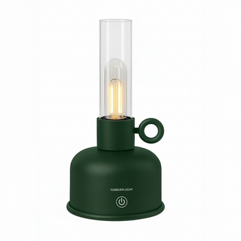 Forever Light Lampa naftowa LED Vintage FLR-04 butelkowa zieleń