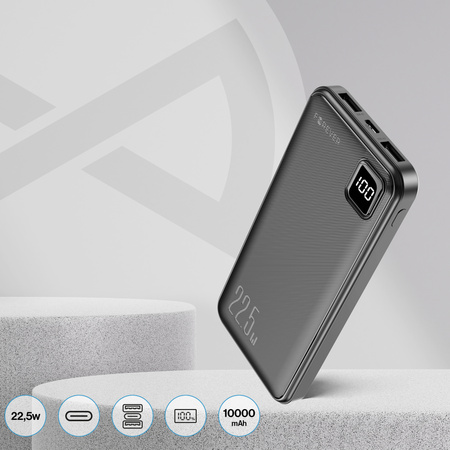 Forever power bank TB-300M PD QC 22,5W 10000 mAh czarny