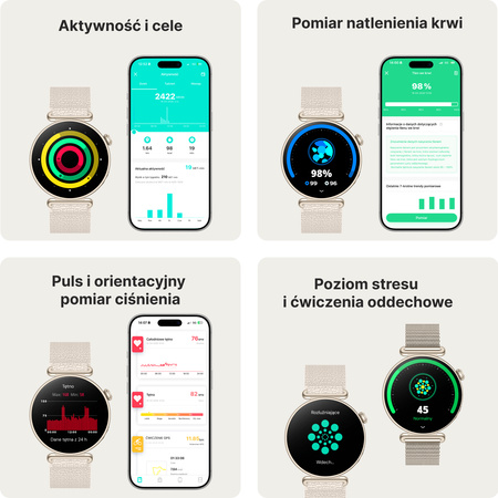 Forever Smartwatch SB-380 Bloomdust Champagne Gold