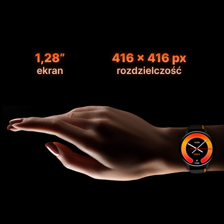 Smartwatch Forever iGO Watch 4! JW-600 Bluetooth 5.3 AMOLED IP67 – Inteligentny zegarek z rozmowami Bluetooth, monitorowaniem zdrowia i 2 paskami Czarny