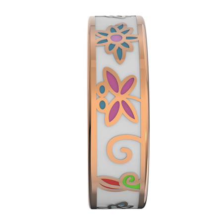 Smart Ring Forever Botanical SR-101 Bluetooth 5.4 BLE 5ATM – Inteligentny pierścień z monitorowaniem zdrowia, snu i aktywności Różowe złoto