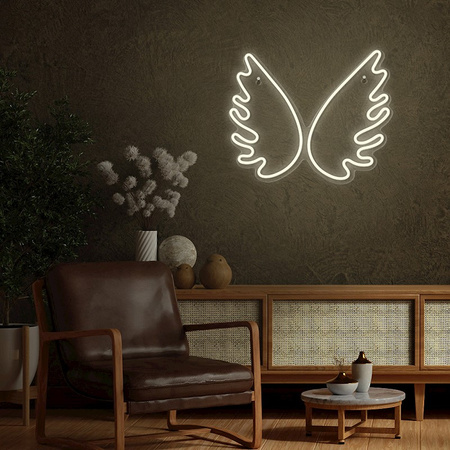 Neon PLEXI LED SKRZYDŁA białe FPNE09X Forever Light