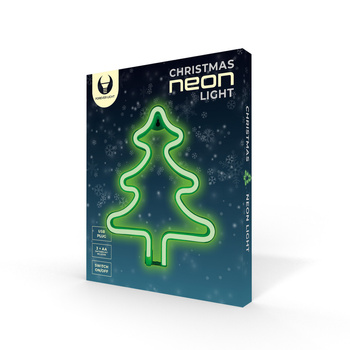 Neon LED CHRISTMAS CHOINKA zielona Bat + USB FLNE16 Forever Light