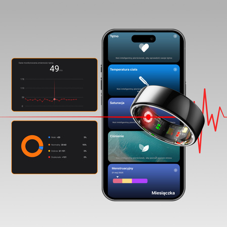 Forever Smart Ring Astral SR-100 czarny