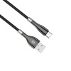 Forever kabel Sleek USB - USB-C 1,0 m 3A czarny