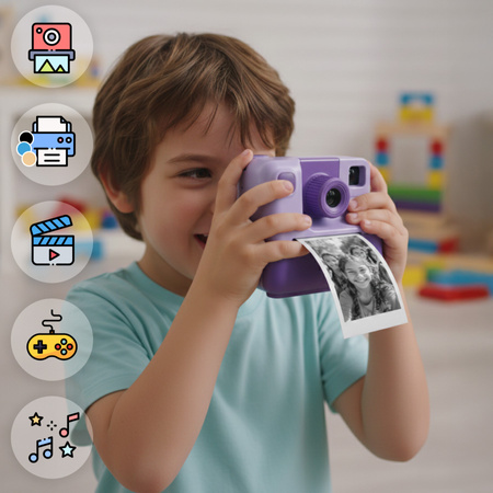 Forever Aparat natychmiastowy z modułem selfie ICS-19 fioletowy