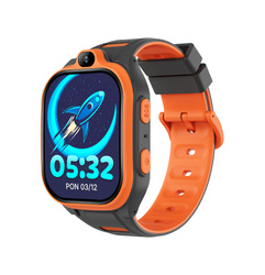 Smartwatch dziecięcy AI Forever xBoost KW-530 GPS WiFi 4G – Inteligentny zegarek dla dzieci z lokalizatorem, rozmowami wideo i przyciskiem SOS (pomarańczowy)