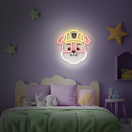 Wiszący neon LED na plexi Psi Patrol - Rubble OW-130446