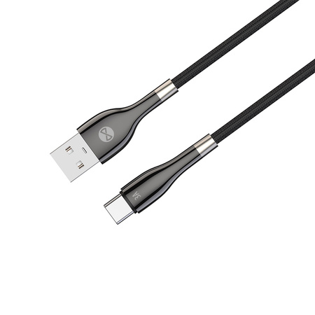 Forever kabel Sleek USB - USB-C 1,0 m 3A czarny