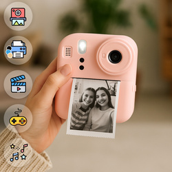 Forever Aparat natychmiastowy z flaszem ICF-16 różowy