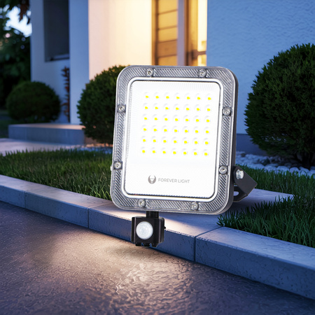 Naświetlacz LED PROXIM+ 30W 6500K 4500lm PIR 230V IP65 Forever Light 150lm/W 5 lat gwarancji
