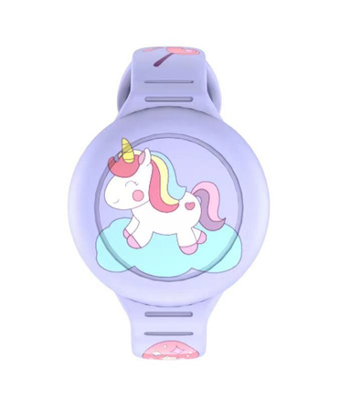 Forever lokalizator FindMy TFO TAG biały + opaska liliowa jednorożec