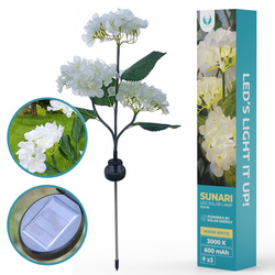 Lampa solarna LED SUNARI FLS-93 Hortensje  3000K 600mAh Li-Ion Forever Light
