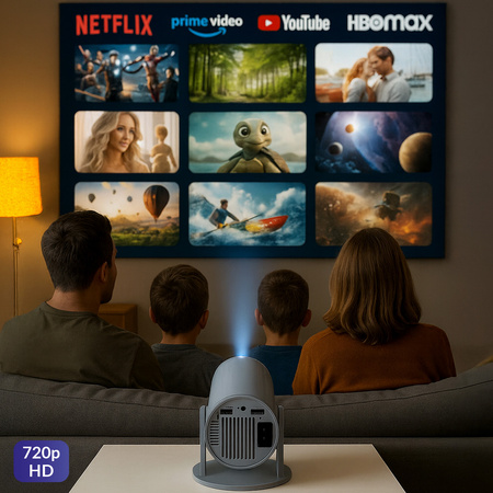 Forever Projektor FP-100 720p/1080p stalowy