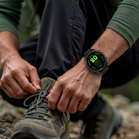 Smartwatch męski Forever SW-900 Focus GPS Bluetooth 5.4 AMOLED IP68 – Inteligentny zegarek z rozmowami Bluetooth, profilami multisportowymi i monitorowaniem zdrowia Czarny