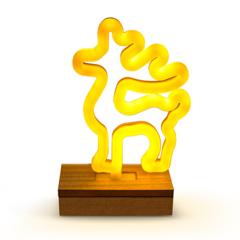 Neon Wood Stand LED RENIFER biały ciepły FLNW02 Forever Light